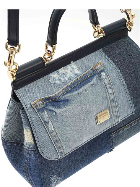 dolce gabbana original denim handbag